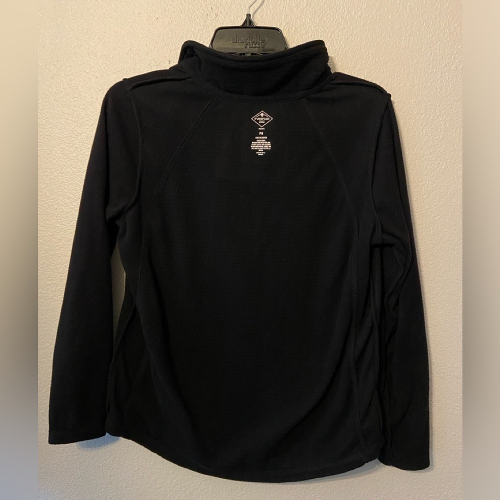 St. John’s Bay Black 1/4 Zip Pullover With Pockets  Size Small Petite - Picture 8 of 9
